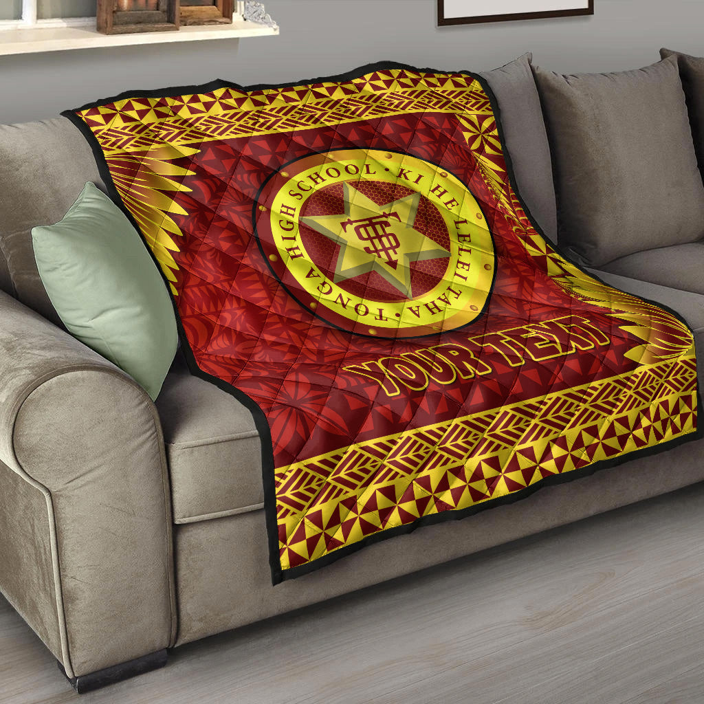 (Custom Personalised) Tonga High School Premium Quilt Simplified Version LT8 - Polynesian Pride