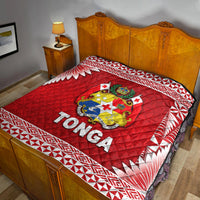 Tonga Coat Of Arms Premium Quilt Simplified Version - Red LT8 - Polynesian Pride