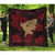 Hawaii Kanaka Polynesian Hula Girl Premium Quilt - Black Style - AH - Polynesian Pride