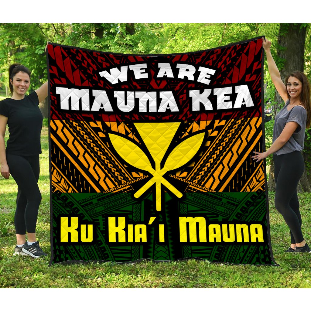 Hawaii Mauna Kea Kanaka Polynesian Premium Quilt - Hill Style - AH Royal - Polynesian Pride