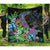 Hawaii Shark Turtle Tropical Polynesian Premium Quilt - Happy Style - AH Black - Polynesian Pride