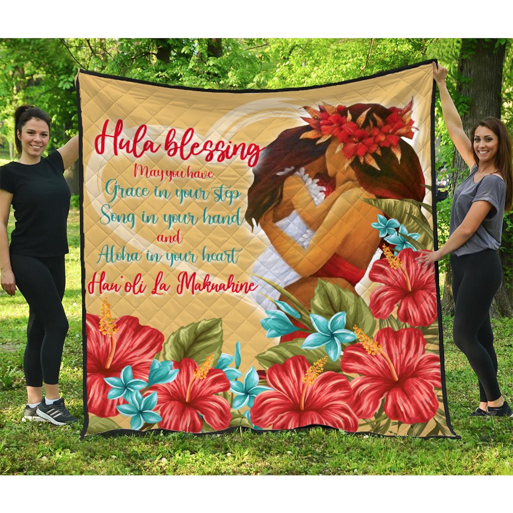 Hawaii Happy Mother Day Premium Quilt - Love Style - AH - Polynesian Pride