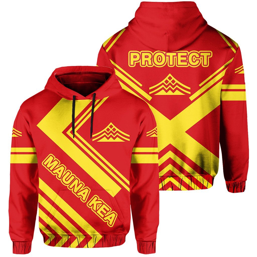 Hawaii Protect Mauna Kea Hoodie Unisex Red - Polynesian Pride