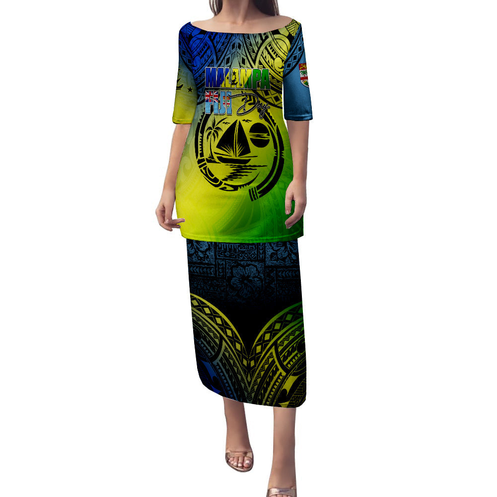 Malampa Fiji Day Puletasi Dress Flags Mix Style LT7 Women Art - Polynesian Pride