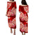 Polynesian Floral Tribal Puletasi Dress - Red LT9 - Polynesian Pride