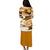 Polynesian Tribal Puletasi Dress Gold LT6 - Polynesian Pride