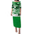 Polynesian Tribal Puletasi Dress Green LT6 Long Dress Green - Polynesian Pride