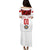 (Custom Personalised) Tonga Emancipation Day Puletaha Dress Independence Day - Unique Kahoa Heilala Flower - White LT8 - Polynesian Pride