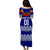 (Custom Personalised) Tonga Emancipation Day Puletaha Dress Independence Day - Fancy Kahoa Heilala Flower - Blue LT8 - Polynesian Pride