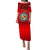 (Custom Personalised) Tonga Emancipation Day Puletaha Dress Independence Day - Unique Kahoa Heilala Flower - Red LT8 Long Dress Red - Polynesian Pride