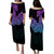 Hawaii Kakau Puletasi Dress Polynesian Floral Tribal Heliotrope Version LT9 Long Dress Heliotrope - Polynesian Pride