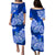 Polynesian Samoa Floral Tribal Puletasi Dress LT9 Long Dress Blue - Polynesian Pride