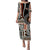 Bula Fiji Puletasi Dress Masi Tapa Patterns Style LT6 Women Brown - Polynesian Pride