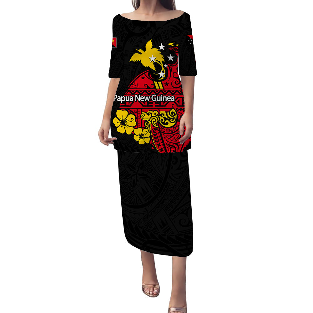 Papua New Guinea Puletasi Dress No.1 LT6 Women Red - Polynesian Pride
