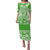 Polynesian Puletasi Dress Hibiscus Tropical Leaves Pattern Ver.06 LT14 Green - Polynesian Pride