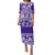 Polynesian Puletasi Dress Hibiscus Tropical Leaves Pattern Ver.05 LT14 Purple - Polynesian Pride