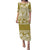 Polynesian Puletasi Dress Hibiscus Tropical Leaves Pattern Ver.02 LT14 Yellow - Polynesian Pride