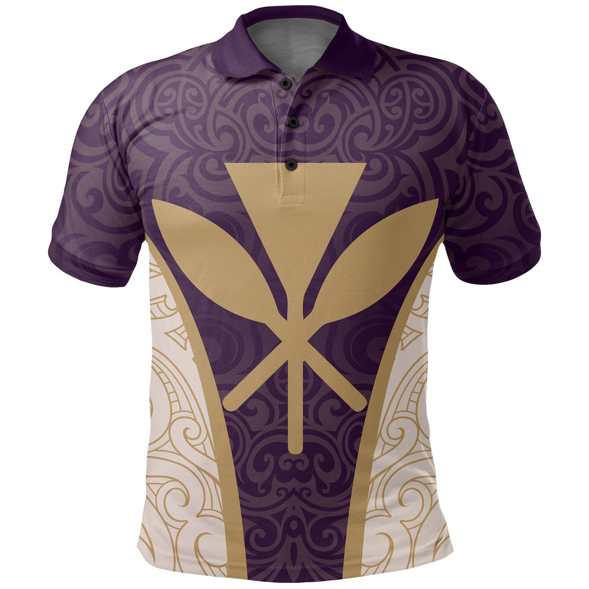Custom Hawaii Kanaka Map Polo Shirt Special Edition James Style Purple - Polynesian Pride