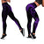 Polynesian Leggings - Polynesian Tattoo Purple Version Black - Polynesian Pride