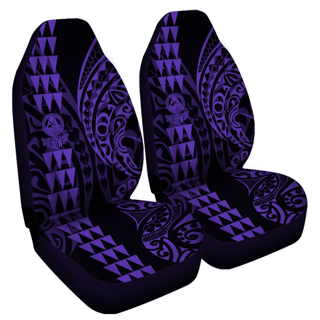 Hawaii Kakau Polynesian Car Seat Cover - Purple - Pre - BFCM 2020 Universal Fit Purple - Polynesian Pride