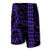 Hawaii Kakau Polynesian Kanaka Board Shorts - Purple - Snapy Style - Polynesian Pride