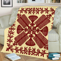 Hawaii Blanket - Queen Kapi'olani's Quilting Style Blanket - AH - Polynesian Pride