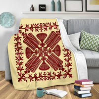 Hawaii Blanket - Queen Kapi'olani's Quilting Style Blanket - AH - Polynesian Pride