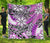 (Custom Personalised) Hawaii Premium Quilt Tribal Plumeria With Polynesian Turtle Ver.02 LT14 Purple - Polynesian Pride