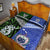 New Zealand And Samoa Quilt Bed Set Together - Green LT8 - Polynesian Pride