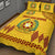 Tonga Vava'u High School Quilt Bed Set Simple Style - Yellow LT8 - Polynesian Pride