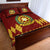 Tonga Vava'u High School Quilt Bed Set Simple Style - Maroon LT8 - Polynesian Pride