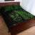 New Zealand Haka Rugby Maori Quilt Bed Set Silver Fern Vibes - Green LT8 - Polynesian Pride