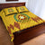 Tonga Vava'u High School Quilt Bed Set Simple Style - Yellow LT8 - Polynesian Pride