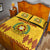 Tonga Vava'u High School Quilt Bed Set Simple Style - Yellow LT8 - Polynesian Pride