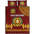 Tonga Vava'u High School Quilt Bed Set Simple Style - Maroon LT8 - Polynesian Pride