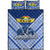 Mate Ma'a Tonga Quilt Bed Set Leimatu'a Bulls Creative Style - Blue LT8 - Polynesian Pride