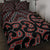 New Zealand Quilt Bed Set Maori Graphic Tee Patterns Red Lt6 Art - Polynesian Pride