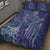 Hawaii Quilt Bed Set - King Of Hawaii With Hawaiian Girls Purple Version - Polynesian Pride