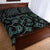 New Zealand Quilt Bed Set Maori Graphic Tee Patterns Green Lt6 - Polynesian Pride