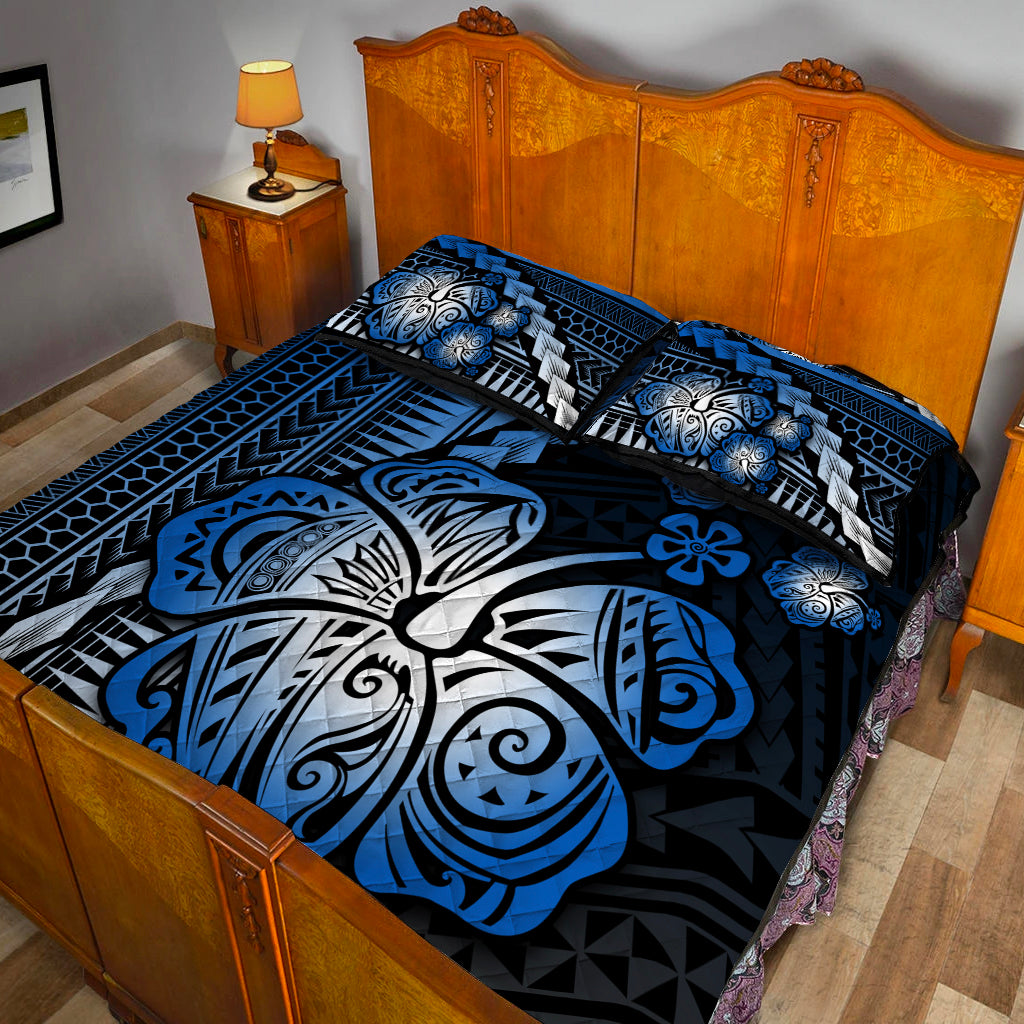 Polynesian Hibiscus Quilt Bed Set Hawaiian Style No.5 LT6 - Polynesian Pride