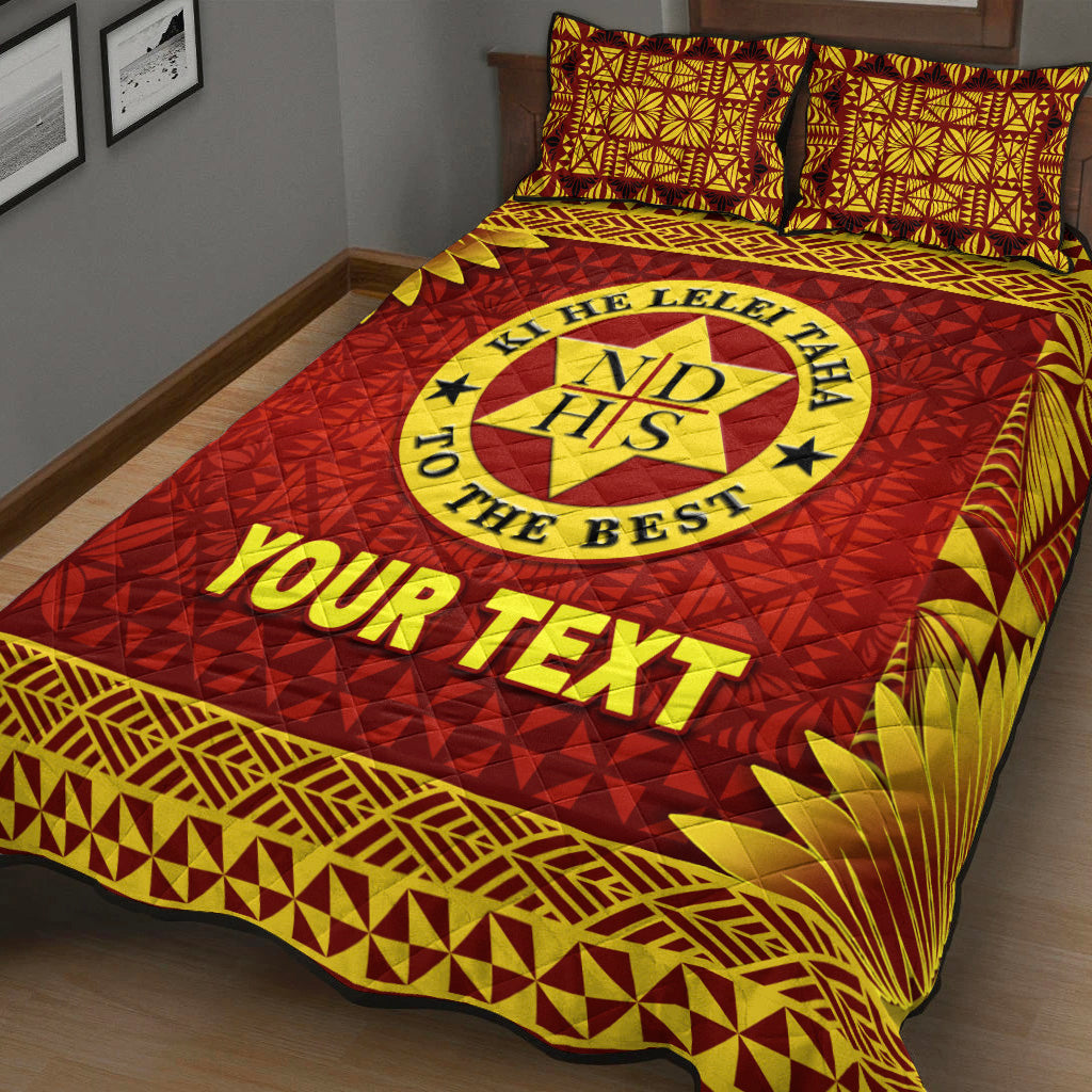 (Custom Personalised) Tonga Niuatoputapu High School Quilt Bed Set Simplified Version LT8 - Polynesian Pride