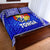 Tonga Coat Of Arms Quilt Bed Set Simplified Version - Blue LT8 Blue - Polynesian Pride