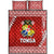 Tonga Coat Of Arms Quilt Bed Set Simplified Version - Red LT8 - Polynesian Pride