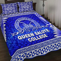 Tonga Queen Salote College Quilt Bed Set Simplified Version LT8 Blue - Polynesian Pride