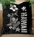 Hawaii Hammerhead Shark Hibiscus Hawaii Pattern Quilt - LT2 BLACK - Polynesian Pride