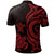 Pohnpei Polynesian Polo Shirt Red Tentacle Turtle - Polynesian Pride