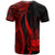 Samoa T Shirt Red Polynesian Tentacle Tribal Pattern - Polynesian Pride