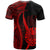 Tahiti Custom T Shirt Red Micronesian Tentacle Tribal Pattern - Polynesian Pride