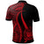 Samoa Custom Polo Shirt Red Polynesian Tentacle Tribal Pattern - Polynesian Pride