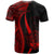 Marshall Islands Custom T Shirt Red Micronesian Tentacle Tribal Pattern Crest - Polynesian Pride